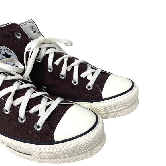 Converse Ctas Lift Platform Casual Brown Canvas Shoes Hi Men Custom 171209C-WWBW - Picture 4 of 11